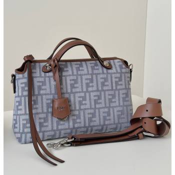 Fendi By The Way Selleria Medium Bag in Blue denim-effect FF jacquard 2025 8665M (CL-250807028)