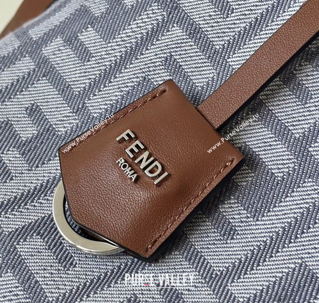 Fendi By The Way Selleria Medium Bag in Blue denim-effect FF jacquard 2025 8665M (CL-250807028)