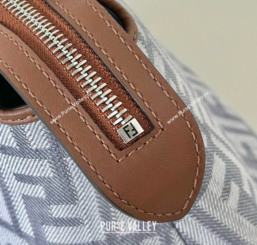 Fendi By The Way Selleria Medium Bag in Blue denim-effect FF jacquard 2025 8665M (CL-250807028)