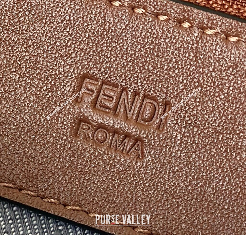 Fendi By The Way Selleria Medium Bag in Blue denim-effect FF jacquard 2025 8665M (CL-250807028)