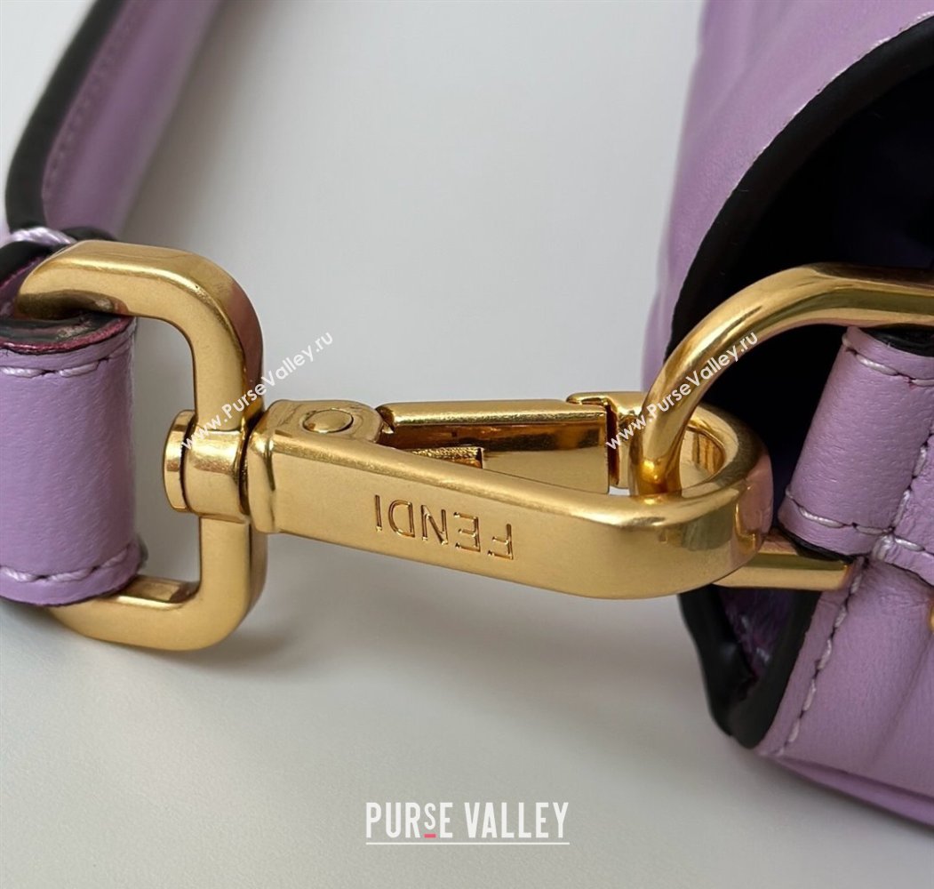 Fendi Baguette Medium Nappa Leather Bag 0135M Purple 2025 0807 (CL-250807005)