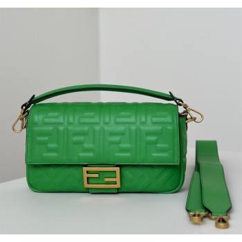 Fendi Baguette Medium Nappa Leather Bag 0135M Green 2025 0807 (CL-250807004)