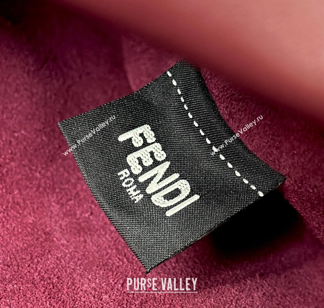 Fendi Mamma Baguette Small Bag in Nappa Leather Dark Burgundy 2025 8677S (CL-250807022)
