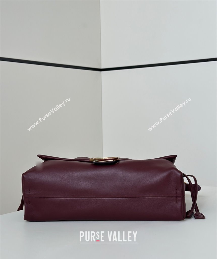 Fendi Mamma Baguette Large Bag in Nappa Leather Dark Burgundy 2025 8677L (CL-250807023)