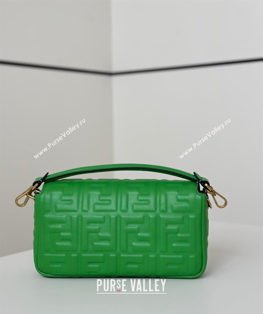 Fendi Baguette Medium Nappa Leather Bag 0135M Green 2025 0807 (CL-250807004)