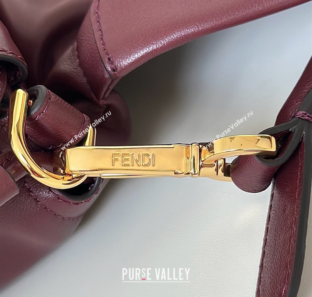 Fendi Mamma Baguette Large Bag in Nappa Leather Dark Burgundy 2025 8677L (CL-250807023)