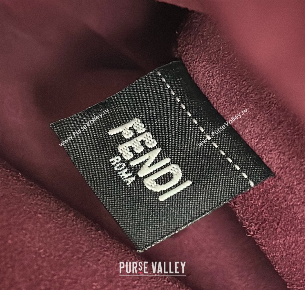 Fendi Mamma Baguette Large Bag in Nappa Leather Dark Burgundy 2025 8677L (CL-250807023)
