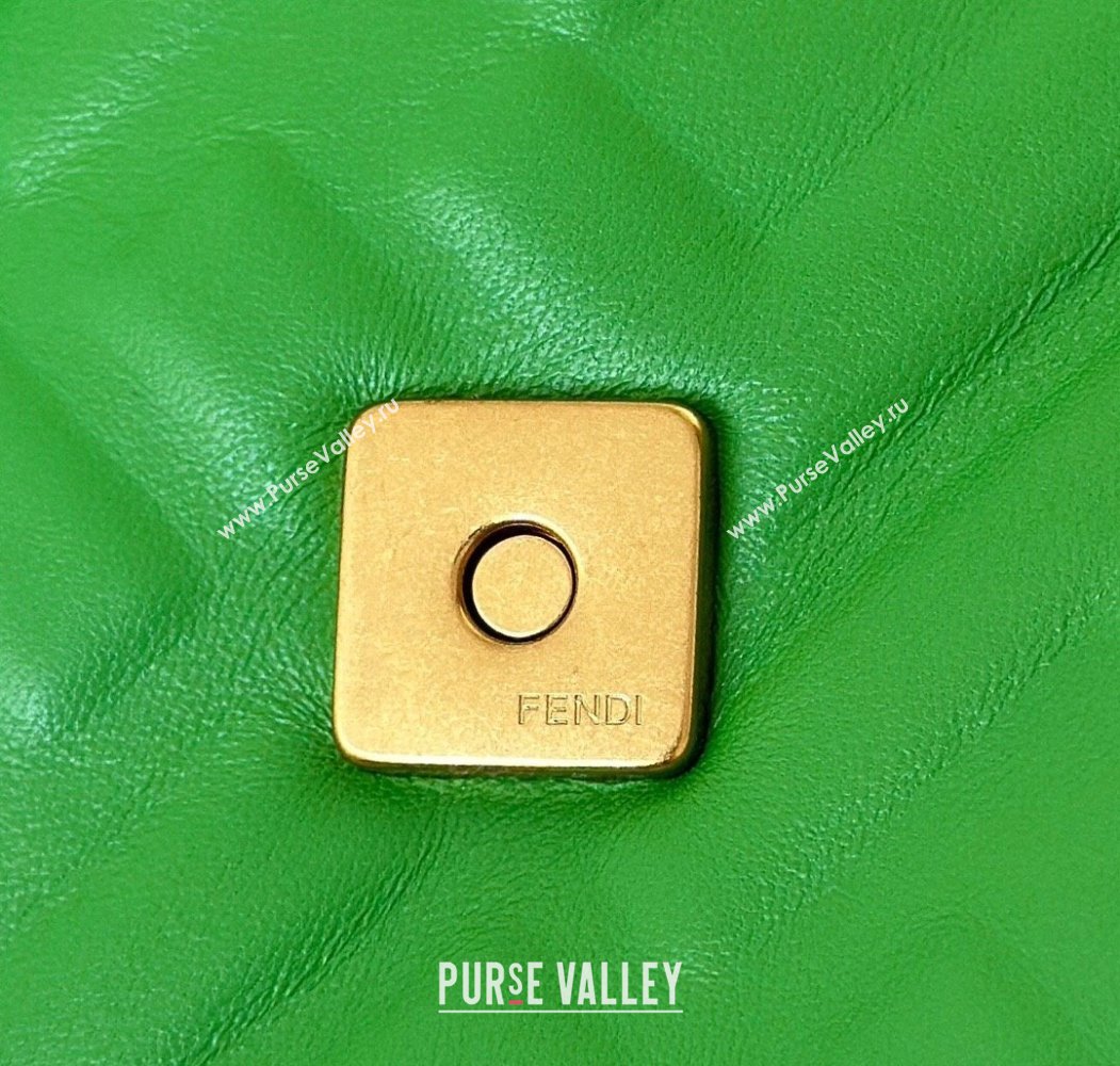 Fendi Baguette Medium Nappa Leather Bag 0135M Green 2025 0807 (CL-250807004)