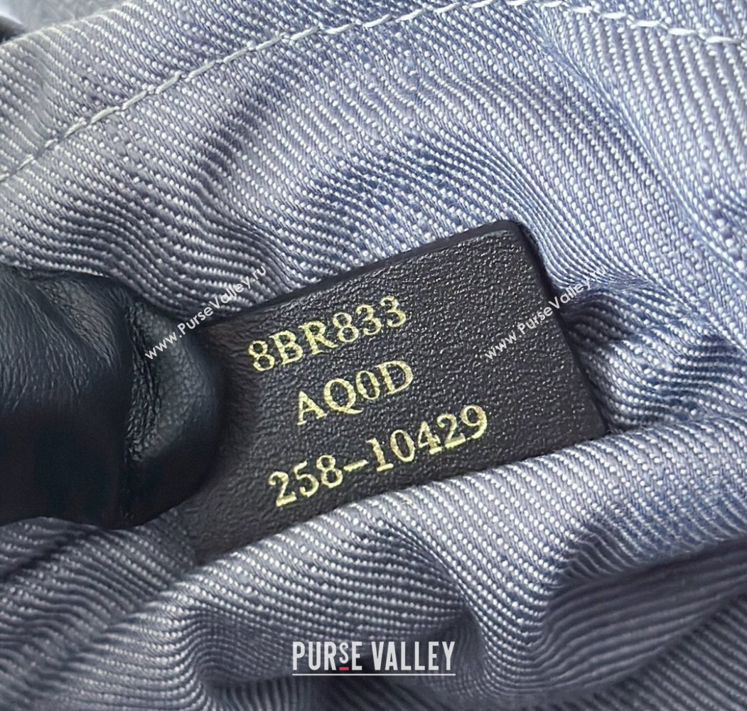 Fendi Mamma Baguette Medium Bag in Blue denim-effect FF jacquard 2025 8677M (CL-250807026)