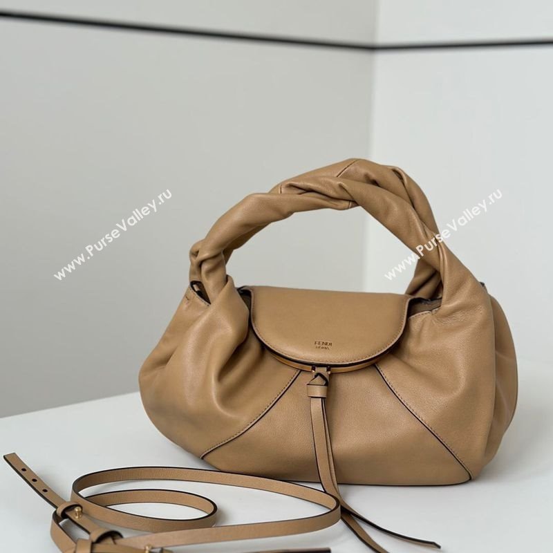 Fendi Spy Small Bag in Leather 80888S Beige 2025 (CL-250807029)