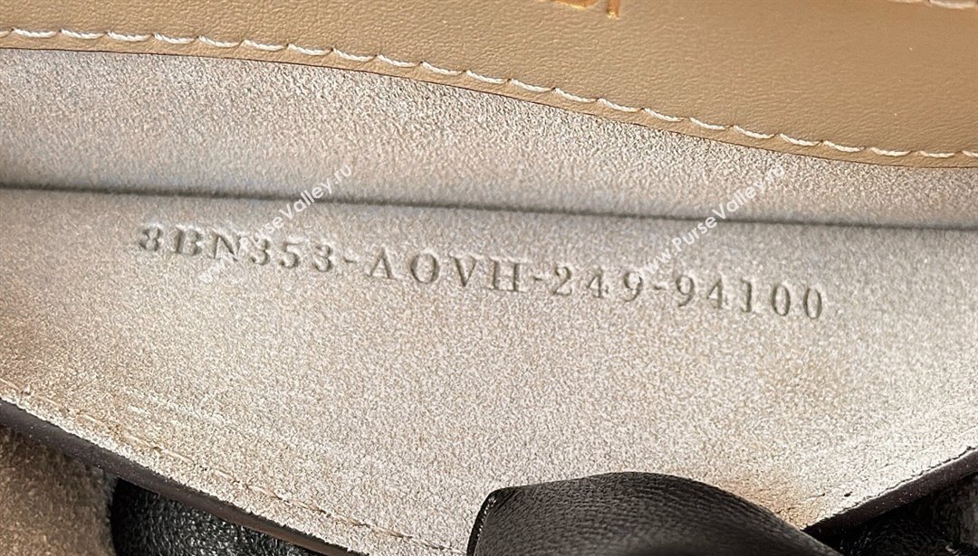 Fendi Peekaboo Soft Small Bag in Leather Dark Grey 2025 80175 (CL-250807035)