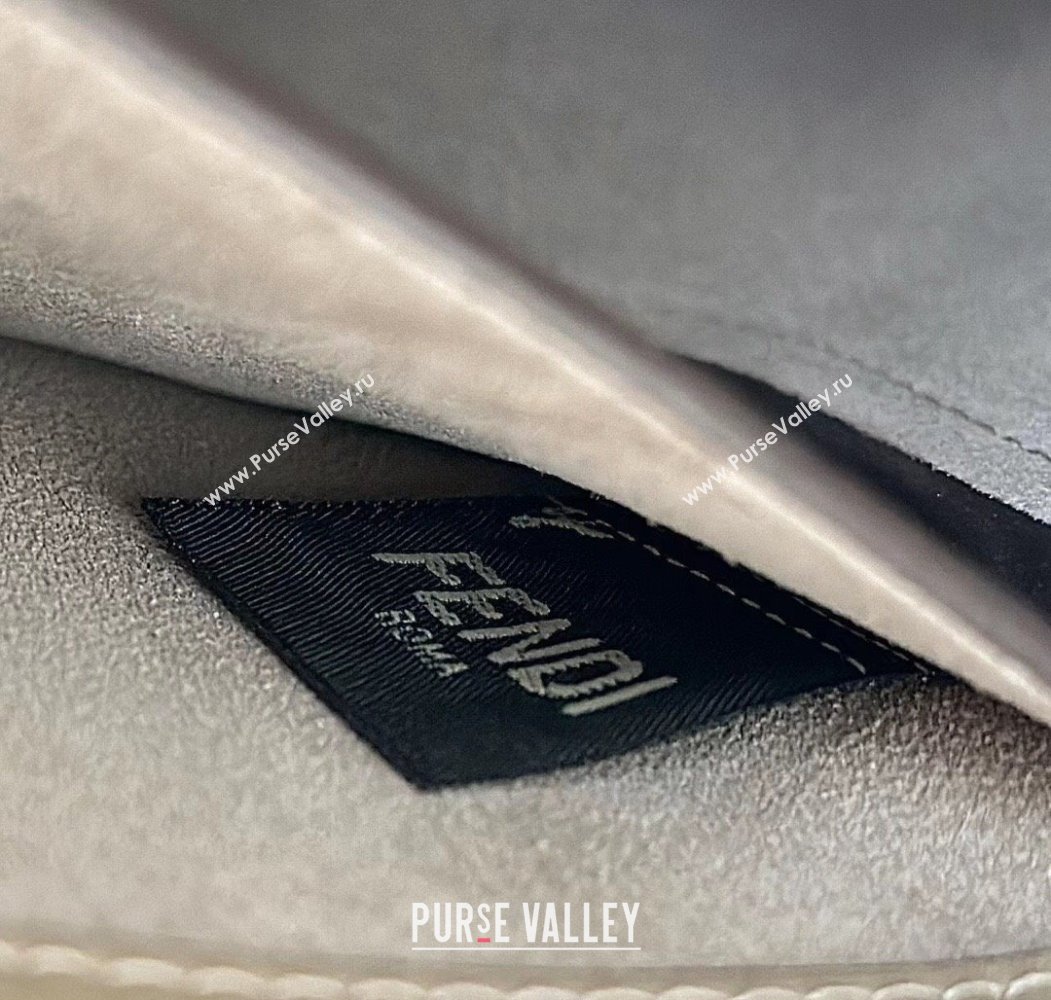 Fendi Peekaboo Soft Small Bag in Leather Dark Grey 2025 80175 (CL-250807035)