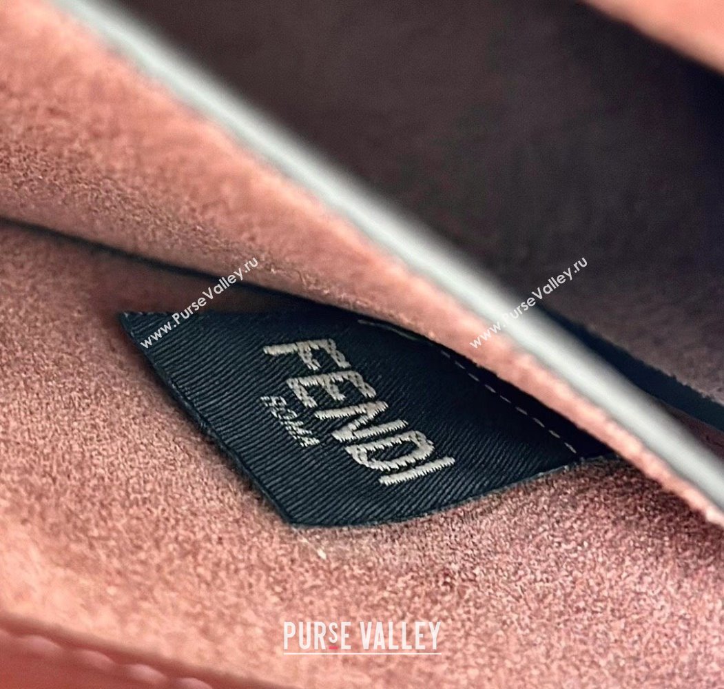 Fendi Peekaboo Soft Small Bag in Leather Dark Burgundy 2025 80175 (CL-250807038)