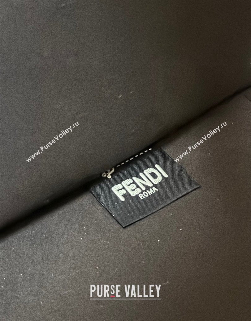 Fendi Sunshine Medium Tote Bag in Grained Leather 8636 Blue 2025 (CL-250807040)