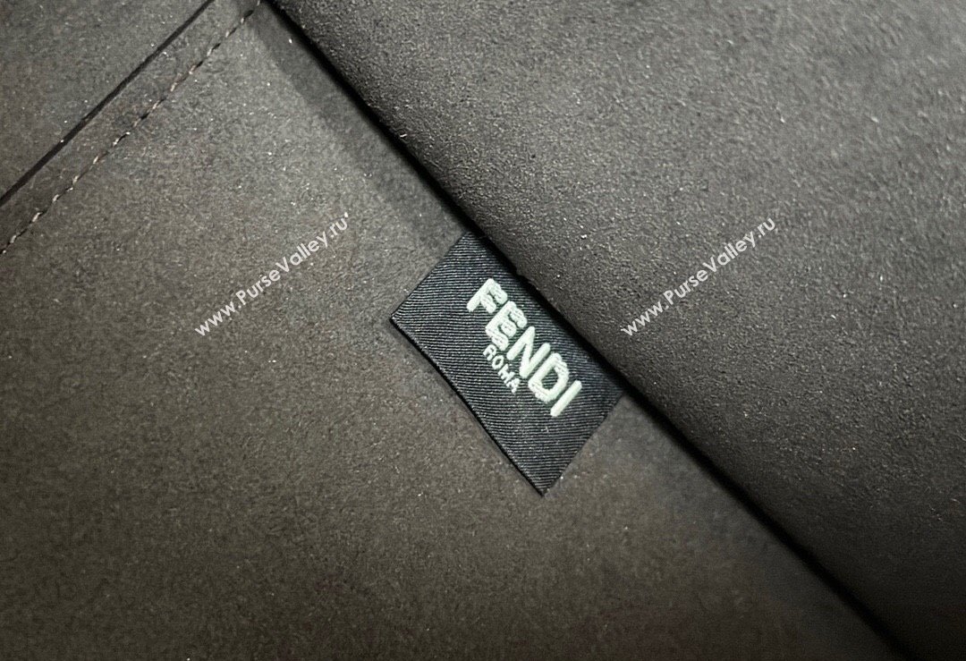 Fendi Sunshine Medium Tote Bag in Grained Leather 8636 Brown 2025 (CL-250807041)