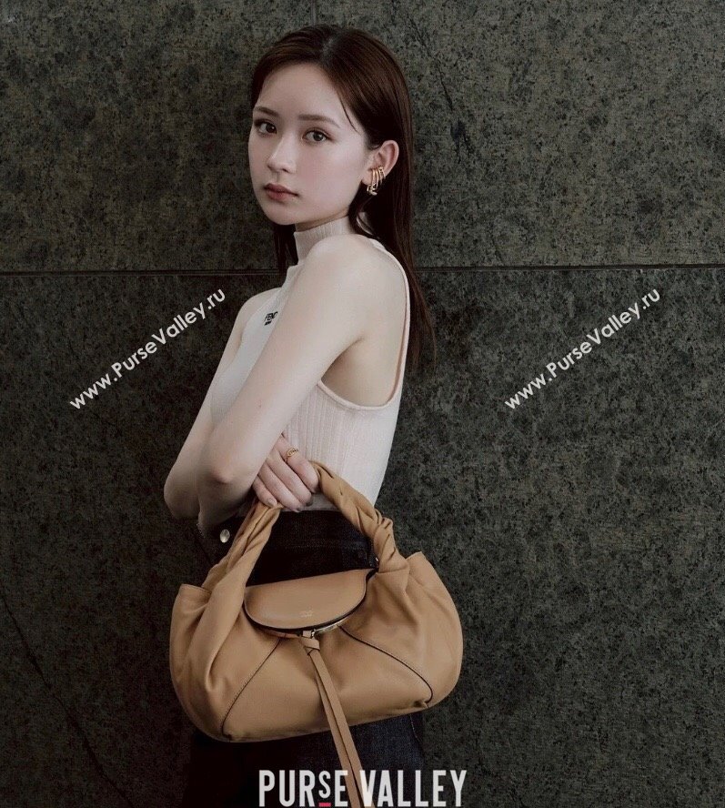 Fendi Spy Small Bag in Leather 80888S Beige 2025 (CL-250807029)