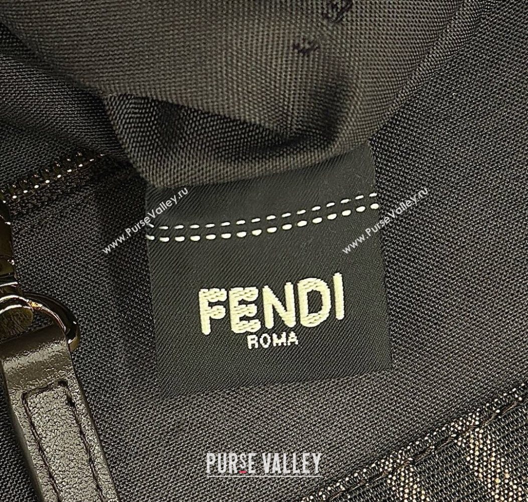Fendi Summer Tote Bag in Brown FF Jacquard Fabric with Fringes 2025 8683 (CL-250930001)