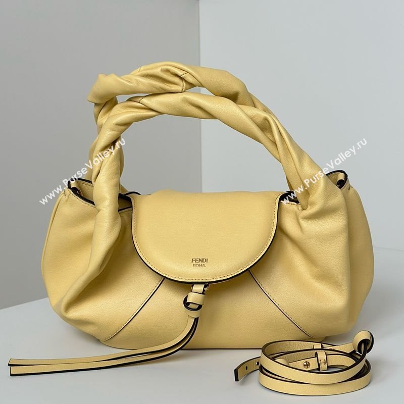 Fendi Spy Small Bag in Leather 80888S Yellow 2025 (CL-250930013)