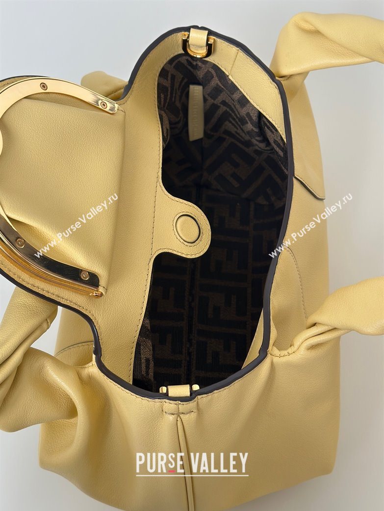 Fendi Spy Small Bag in Leather 80888S Yellow 2025 (CL-250930013)
