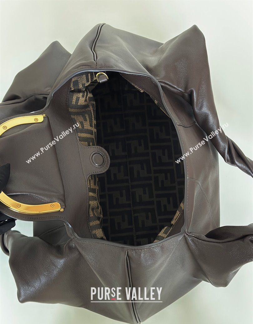 Fendi Spy Large Bag in Leather 80888L Dark Brown 2025 (CL-250930016)