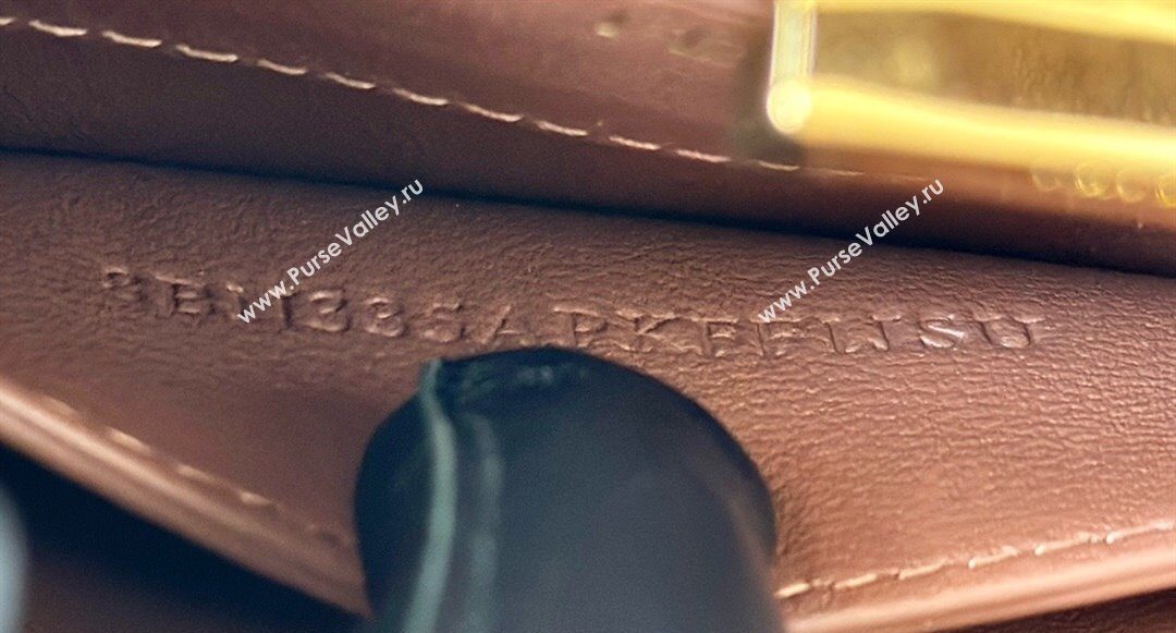 Fendi Peekaboo ISeeU Petite Bag in Blue denim-effect FF jacquard with fringes 2025 8682 (CL-250930003)