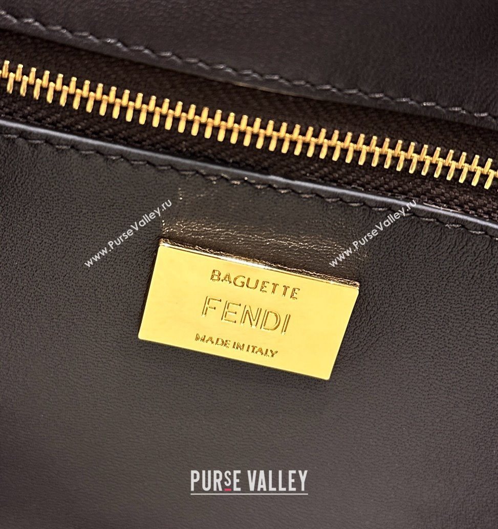 Fendi Baguette Medium Bag in Leopard Printed Mohair 2025 8691M (CL-251124002)