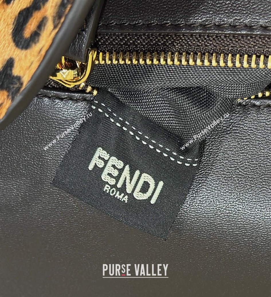 Fendi Baguette Medium Bag in Leopard Printed Mohair 2025 8691M (CL-251124002)
