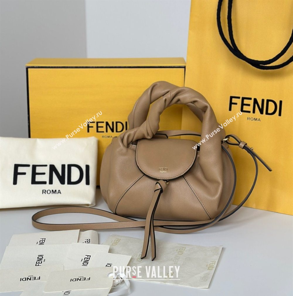 Fendi Spy Mini Bag in Leather Beige 2025 80888 (CL-251124005)