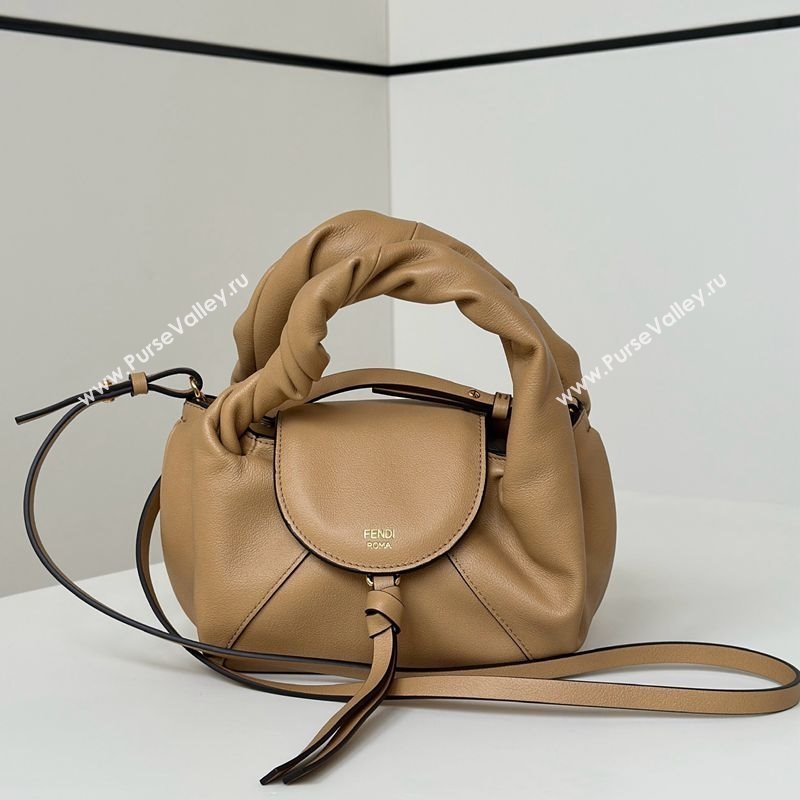 Fendi Spy Mini Bag in Leather Beige 2025 80888 (CL-251124005)