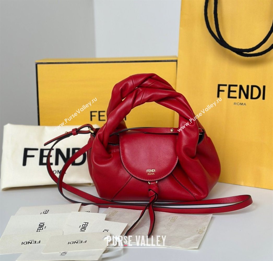 Fendi Spy Mini Bag in Leather Red 2025 80888 (CL-251124006)