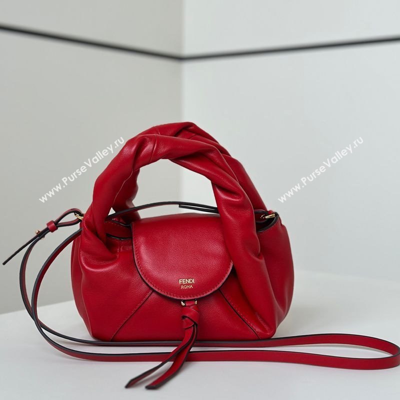 Fendi Spy Mini Bag in Leather Red 2025 80888 (CL-251124006)