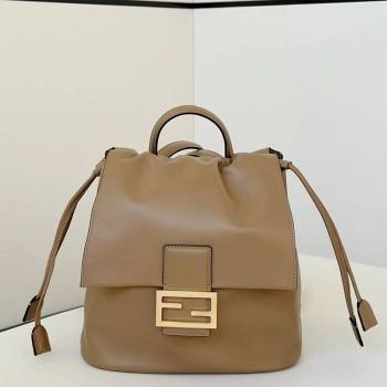 Fendi Backpack Bag in Leather Beige 2025 8689 (CL-251124007)