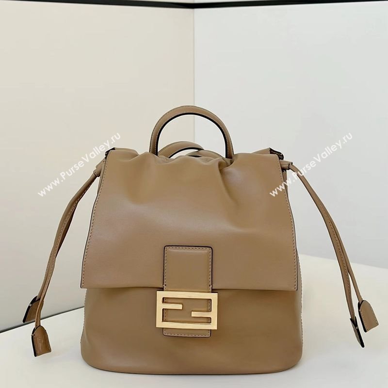 Fendi Backpack Bag in Leather Beige 2025 8689 (CL-251124007)