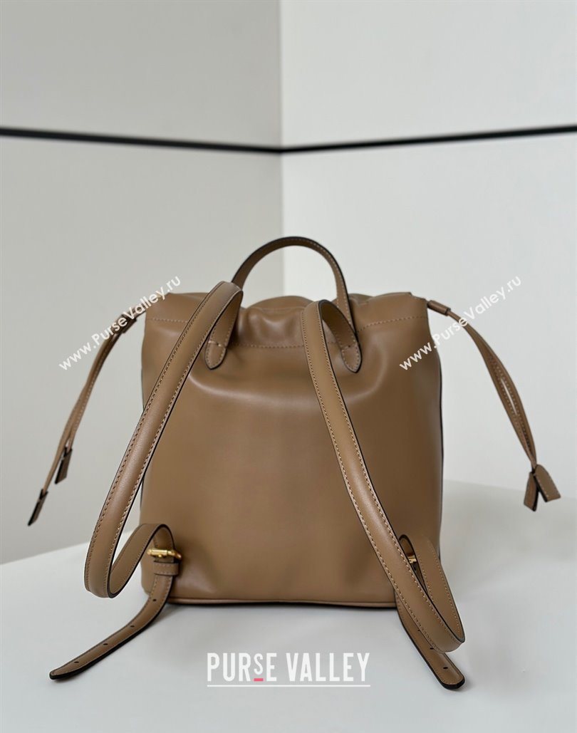 Fendi Backpack Bag in Leather Beige 2025 8689 (CL-251124007)