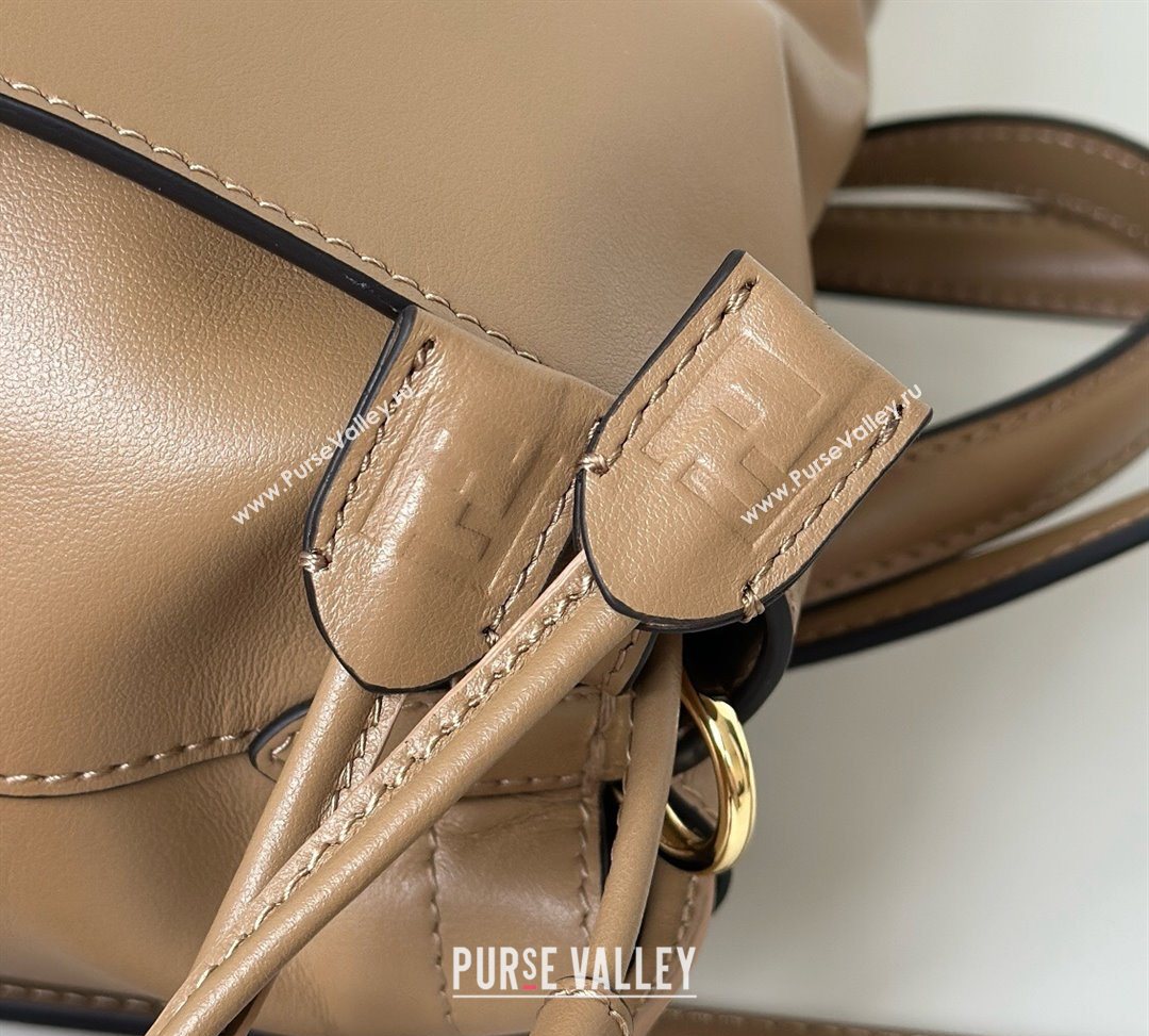 Fendi Backpack Bag in Leather Beige 2025 8689 (CL-251124007)