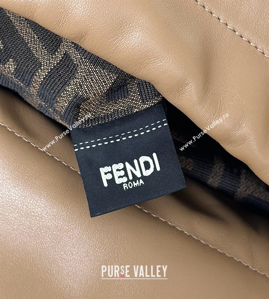 Fendi Backpack Bag in Leather Beige 2025 8689 (CL-251124007)