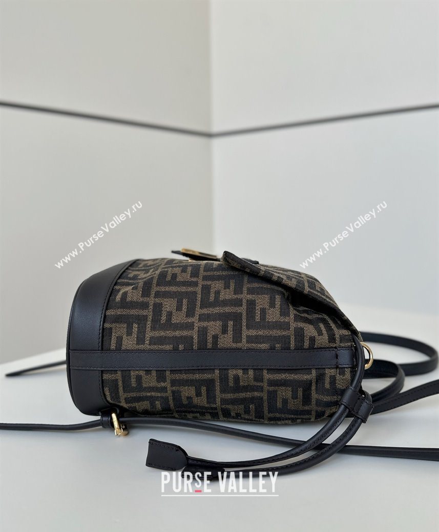 Fendi Backpack Bag in Brown FF Jacquard Fabric 2025 8689 (CL-251124009)