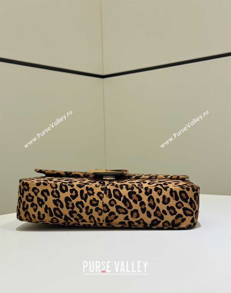 Fendi Baguette Medium Bag in Leopard Printed Mohair 2025 8691M (CL-251124002)