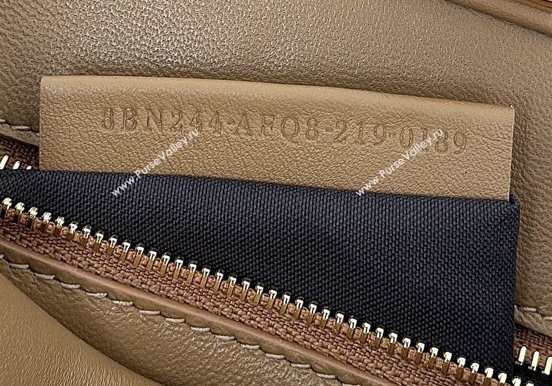 Fendi Peekaboo Mini Bag with Thread in Leather Beige 2026 8697 (CL-260123073)