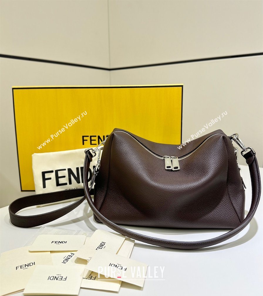 Fendi Lui Medium Bag in Grained Leather Dark Brown 2026 66811M (CL-260123076)