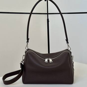 Fendi Lui Medium Bag in Grained Leather Dark Brown 2026 66811M (CL-260123076)