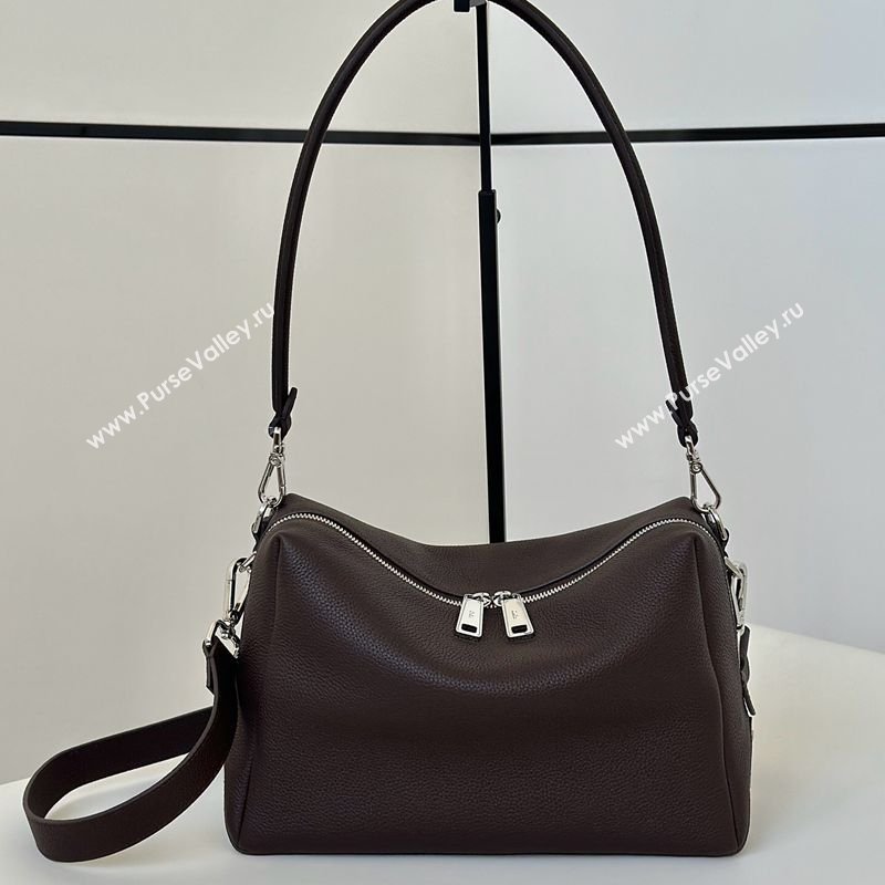Fendi Lui Medium Bag in Grained Leather Dark Brown 2026 66811M (CL-260123076)