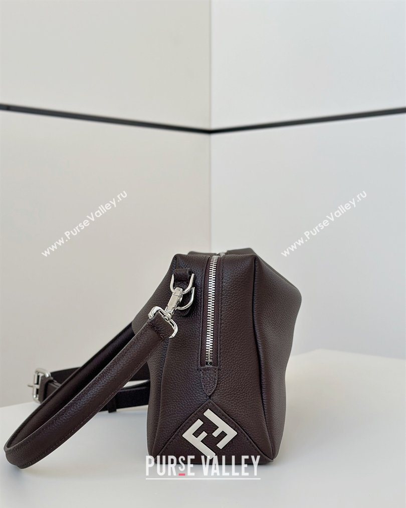 Fendi Lui Medium Bag in Grained Leather Dark Brown 2026 66811M (CL-260123076)
