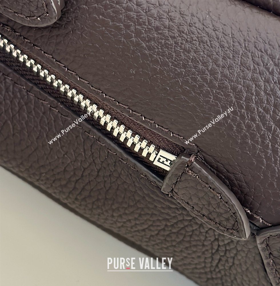 Fendi Lui Medium Bag in Grained Leather Dark Brown 2026 66811M (CL-260123076)
