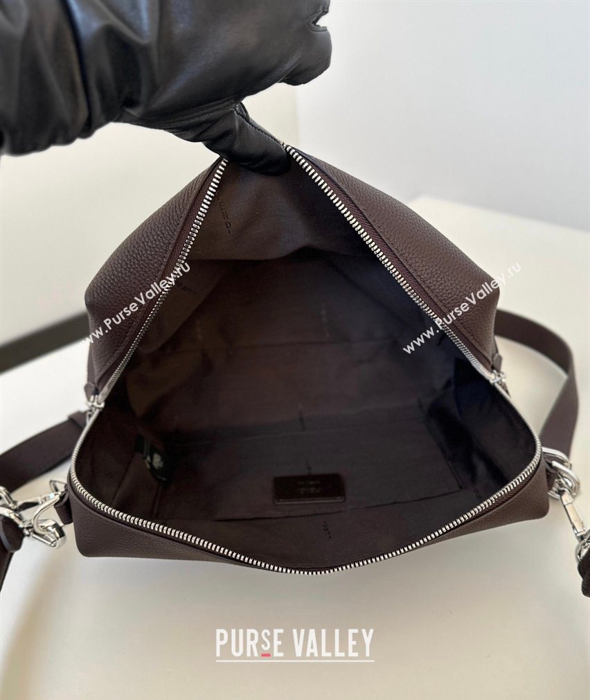 Fendi Lui Medium Bag in Grained Leather Dark Brown 2026 66811M (CL-260123076)