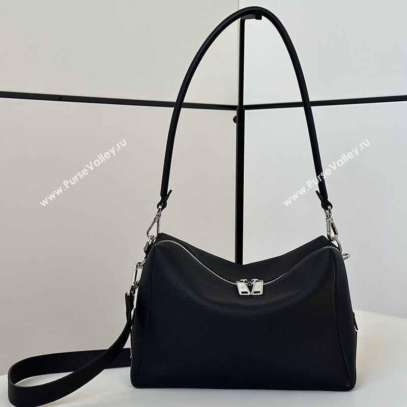 Fendi Lui Medium Bag in Grained Leather Black 2026 66811M (CL-260123077)