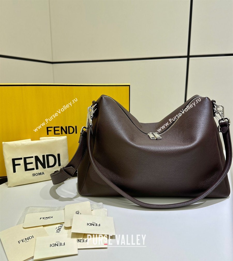 Fendi Lui Large Bag in Grained Leather Dark Brown 2026 66811L (CL-260123078)