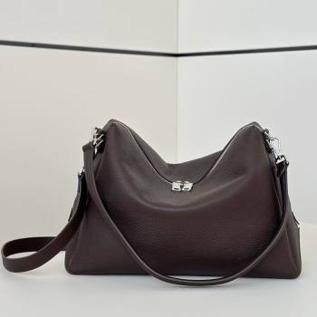 Fendi Lui Large Bag in Grained Leather Dark Brown 2026 66811L (CL-260123078)