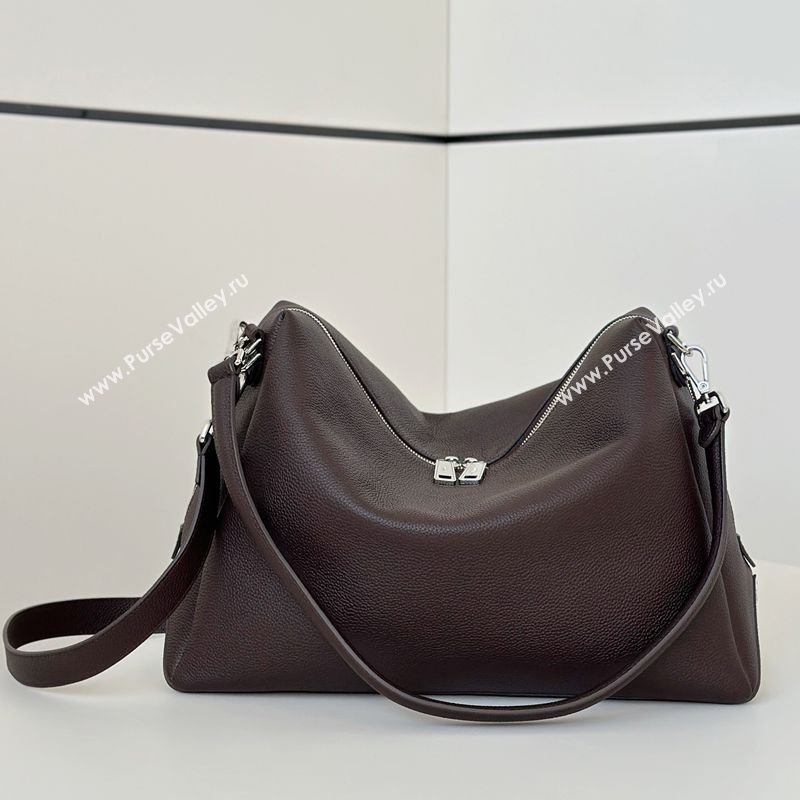 Fendi Lui Large Bag in Grained Leather Dark Brown 2026 66811L (CL-260123078)