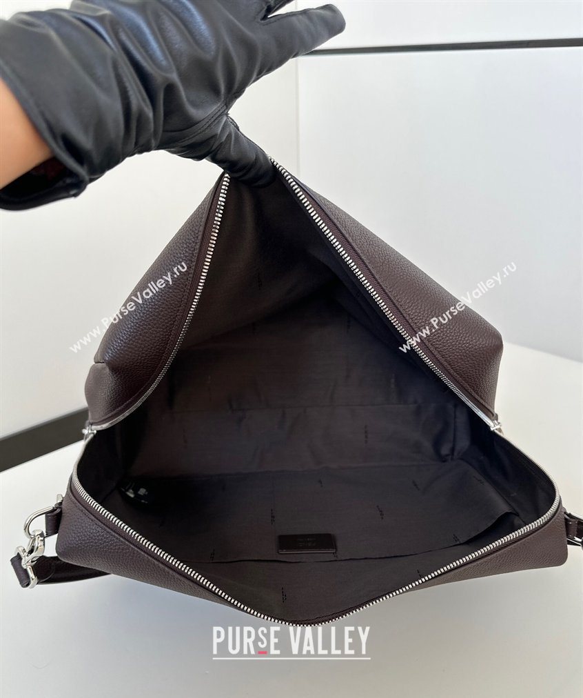 Fendi Lui Large Bag in Grained Leather Dark Brown 2026 66811L (CL-260123078)